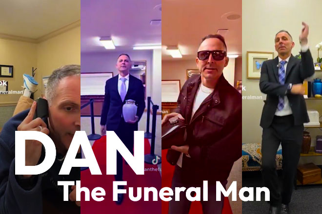 Brand Positioning on Social Media Dan the Funeral Man