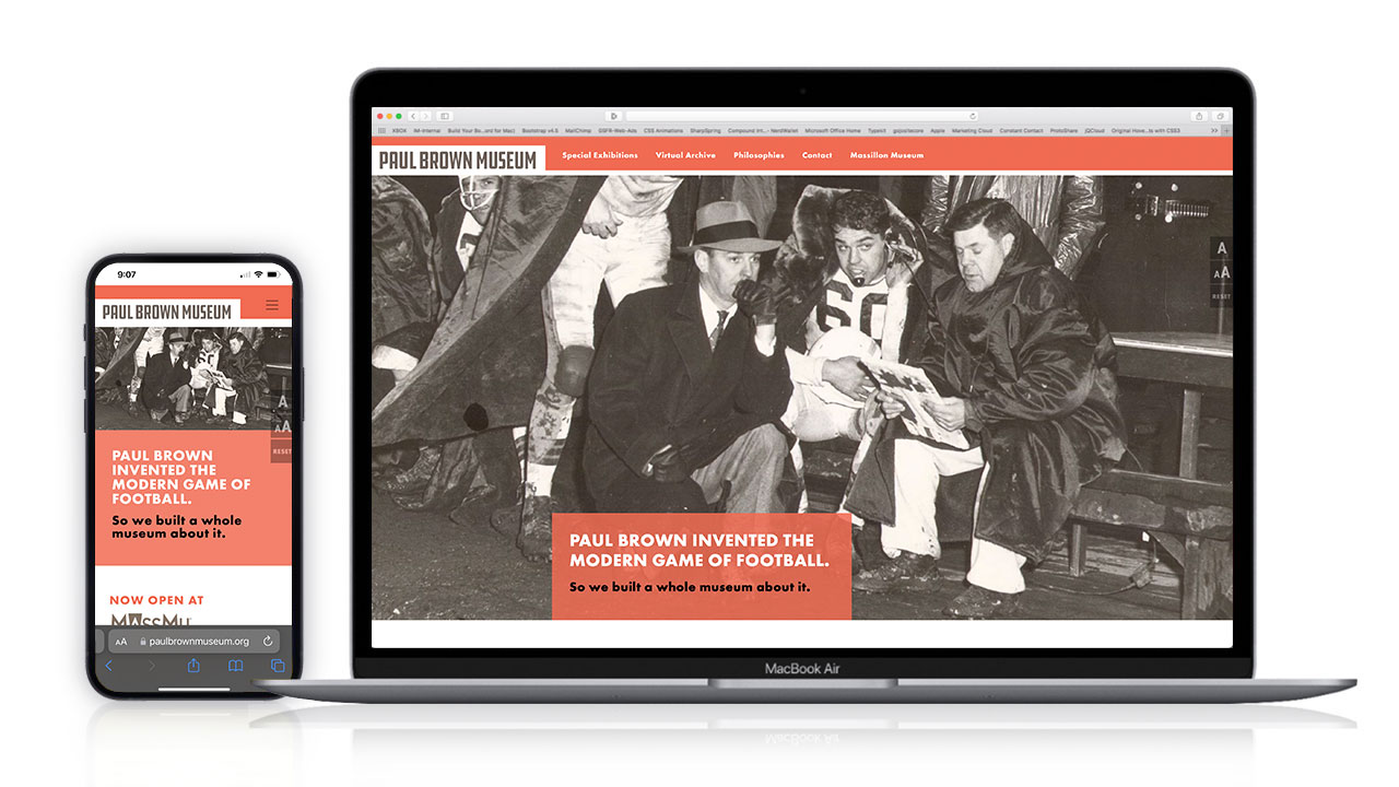Paul Brown Museum - Website Design by Innis Maggiore