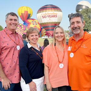 Mark & Kim Vandegrift with Kathi & Dick Maggiore at the Balloon Classic.